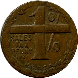 1921 1 Simplicity Tax Illinois Il Sales Trade Token