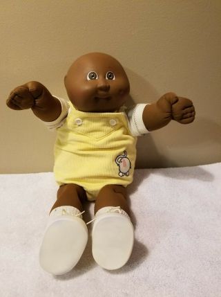 Cabbage Patch Kids Baby Doll Vintage Black African American Bald 1982