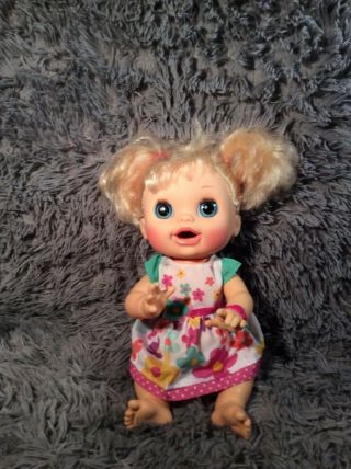 Baby Alive 2012 Real Surprises Interactive Blonde Doll Bilingual