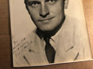 Fredric March Rare Very Early Vintage autographed 7/9 Photo 1930s 3