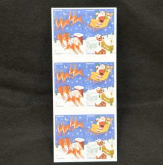 4712 - 5 - Santa And Sleigh - Mnh Pane Of 20 Forever Stamps - U.  S.