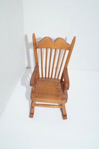 Vintage Miniature Rocking Chair 6.  75 " Tall