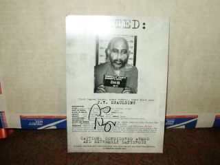 Devils Rejects Promotional Card Hand Signed By Sid Haig In Person