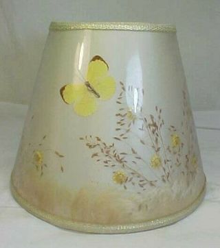 Vintage Van Briggle Pottery Table Lamp Butterfly Shade