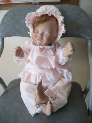 Lee Middleton " First Moments " Sleeping Baby Doll,  1983,  Signed&numbered