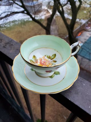 Gorgeous Hammersley Teacup And Saucer Set Cabbage Rose Teacup
