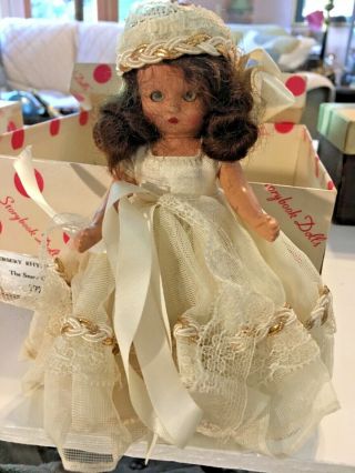 Vintage Nancy Ann Storybook Wee Doll Snow Queen 172 Dress Sku035 - 012
