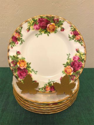 Royal Albert Old Country Roses Set Of 6 X Appetizer / Bread Plates