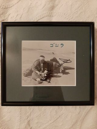 Haruo Nakajima,  Godzilla,  Signed / Autograph,  4 - 1/2 " X 3 - 3/4 ",