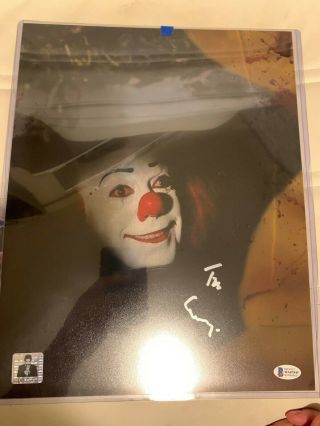 Tim Curry Signed Pennywise Stephen King It 11x17 Photo Auto Autograph Bas