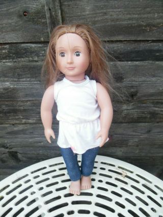Our Generation Doll 18 Inch Light Brown Hair /brown Eyes