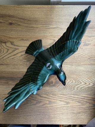 Vintage Blue Mountain Pottery Bmp Large Eagle Wingspan Bird