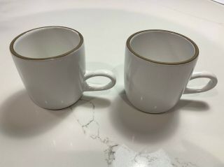 Heath Ceramics Studio Mugs S/2 Opaque White Second Quality Pre - Owned