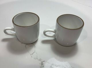 Heath Ceramics Studio Mugs S/2 Opaque White Second Quality Pre - Owned 2