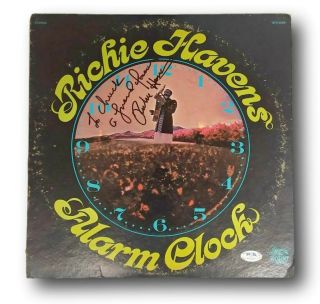 Richie Havens Signed Album Alarm Clock Autographed Psa/dna Ag55554