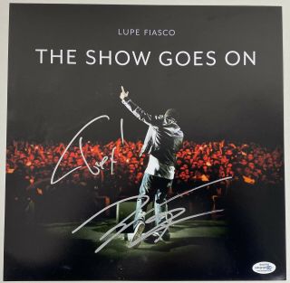 Lupe Fiasco The Show Goes On Signed Autograph 12x12 Photo Acoa