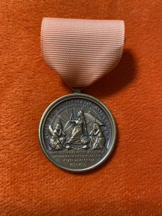 1977 American Numismatic Association (ana) 87th Convention Medal With Ribbon