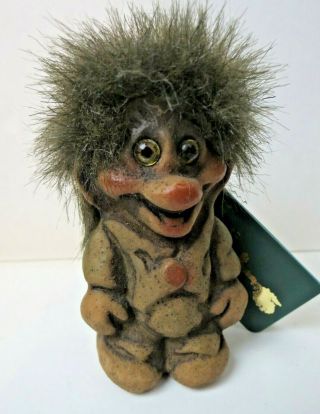 Fosse Troll With Tag 3.  5 " Tall Made In Norway