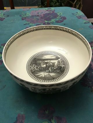 Wedgewood The Liberty Bowl - Philadelphia Je Caldwell Made In England Porcelain