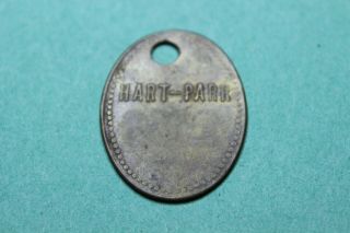 Vintage - Tool Tag - Hart - Parr - 1650