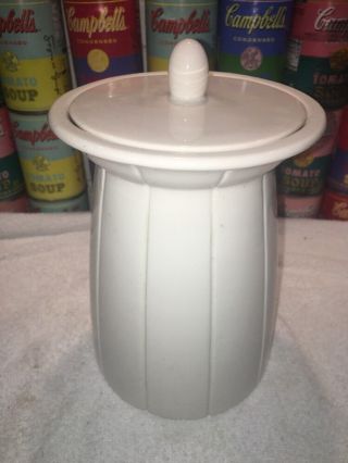 Michael Graves Target White Ceramic Canister Storage Jar 8.  75 " Hard - To - Find Oop