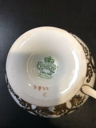 Vintage Fine Aynsley Orchard Hand Painted Fine English Bone China 2