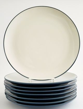 Noritake Stoneware Colorwave Blue 8484 Dinner Plates 10.  5 " Set Of (8)