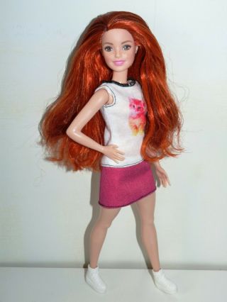 BARBIE FASHIONISTAS PETITE DOLL - RED HAIR & FRECKLES KITTY CUTE DOLL NUMBER 47 2