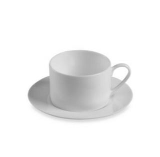 Fitz And Floyd Nevaeh White Cup And Saucer Set Of 6