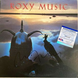 Bryan Ferry Signed Autographed Roxy Music Avalon Vinyl Record Lp Psa/dna