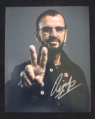 Ringo Starr,  The Beatles,  8”x10” Photo Signed Autograph W/coa