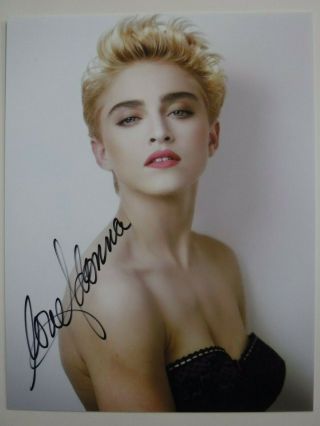 Madonna Signed Color Photo W O W