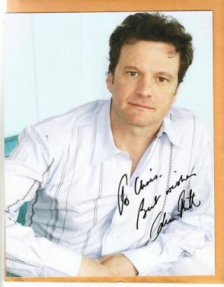 Colin Firth - Signed Photo - 18 - Jsa