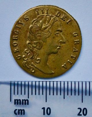 1788 Gaming Token Of King George Iii.  In Memory Of The Good Old Days