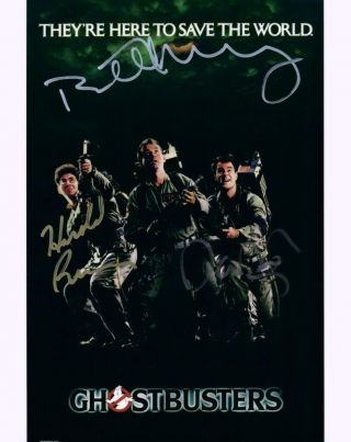 Bill Murray Dan Aykroyd Ramis Signed 8x10 Photo Picture Autographed With