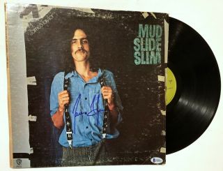James Taylor Real Hand Signed Mud Slide Slim Vinyl 2 Bas Autographed