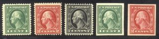U.  S.  405 - 09 - 1c - 7c Washington Issue ($87)