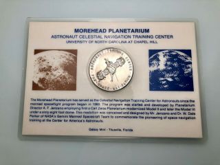 Morehead Planetarium coin.  NASA Astronaut Training Center 2