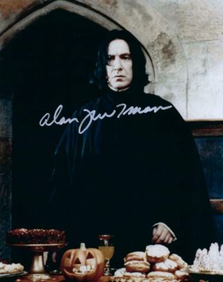 Alan Rickman Harry Potter Signed 8x10 Photo Autograph Picture Includes A