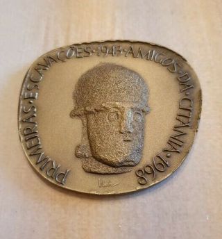 Portugal Portuguese Sanfins City Excavations Bronze Medal Unique By Vilar
