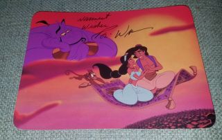 Robin Williams Signed Disney Postcard Autographed Autograph Aladdin Movie
