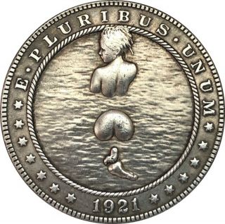 Hobo Nickel 1921 Usa Morgan Dollar Coin Anime Girls