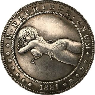 Hobo Nickel Coins,  1881 - Cc,  Usa Morgan Dollar Coin,  Anime Girls,