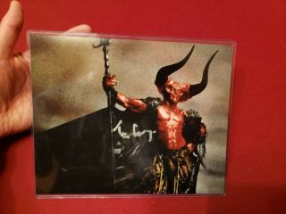 Tim Curry Signed Photo Legend Lord Of Darkness