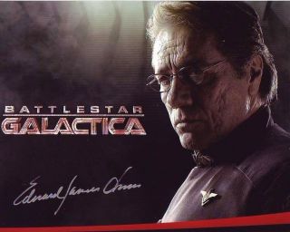 Edward James Olmos Signed Autographed Battlestar Galactica William Adama Photo