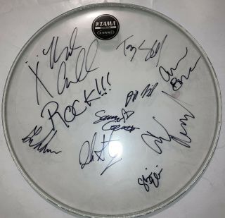 Turkuaz Band 15 " Real Hand Signed Drumhead By All 9 Members