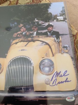 Mel Brooks Silent Movie Signed 11x14 Photo Perfect Autograph Psa Dna