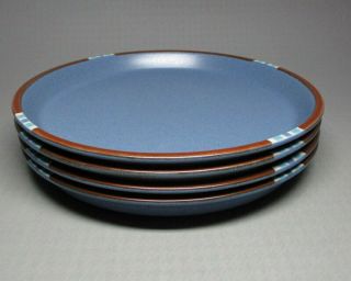 Dansk Mesa Blue Set Of Four Dinner Plates (9331)