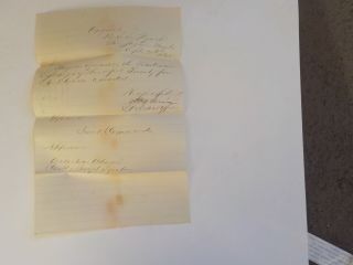 Civil War Letter 1865 U.  S.  S.  Nyack Rio De Janeiro Brazil Navy Ship Paper Nr