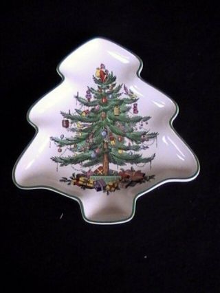Sp Listing For Fixiefox Spode Christmas Tree 9 " Candy Dish/5 " Nut Bowl